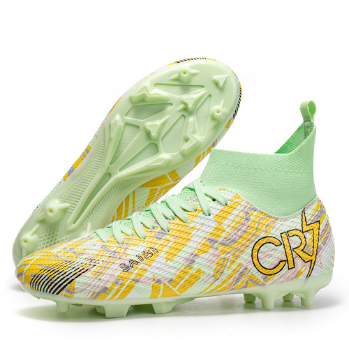 Men's and Women's High-Top AG TF Tack Football Shoes for Artificial Grass Matches