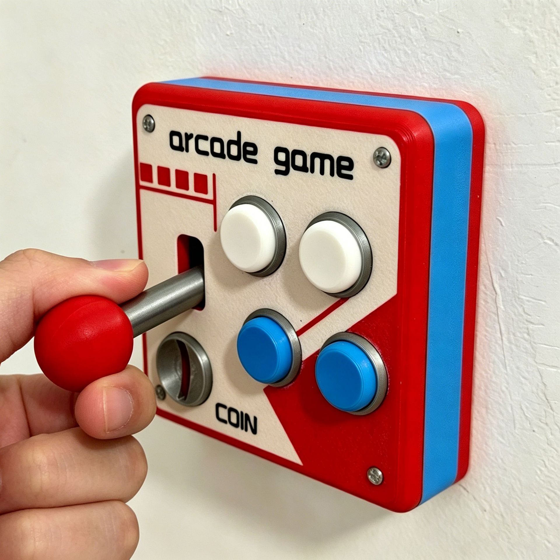 Impresión 3D tipo 86 retro interruptor de arcade panel de decoración interruptor de rocker juego creativo decoración interruptor de control único