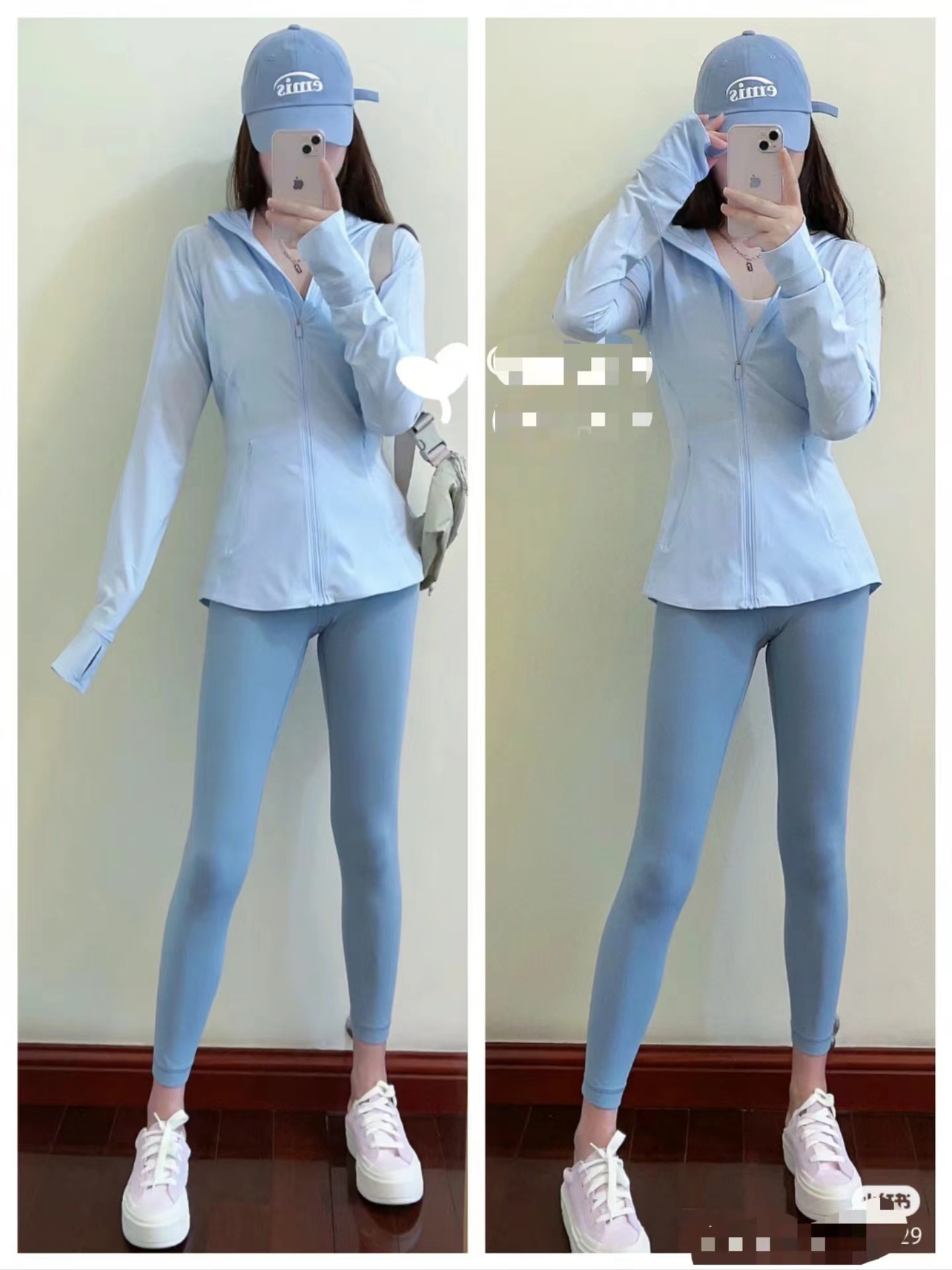 Light and thin breathable sports sun protection clothing with hood
