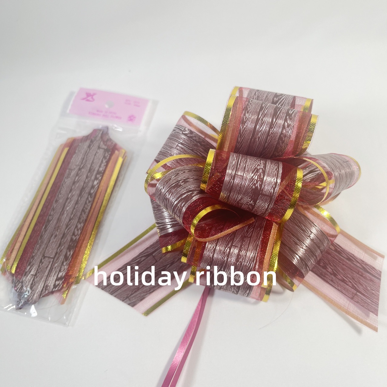 Nieve hilo corteza de bambú patrón de tablero de flores de flores de flores de mano de oro flojo tira de flores de decoración de fiesta