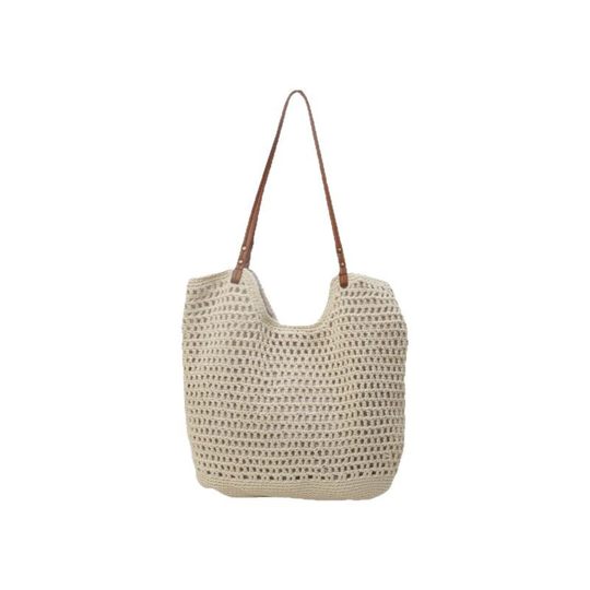 Summer Straw Bag Women's 2025 New Cotton Woven Bag Large Capacity Shoulder Bag Crossbody Bag Handbag Factory