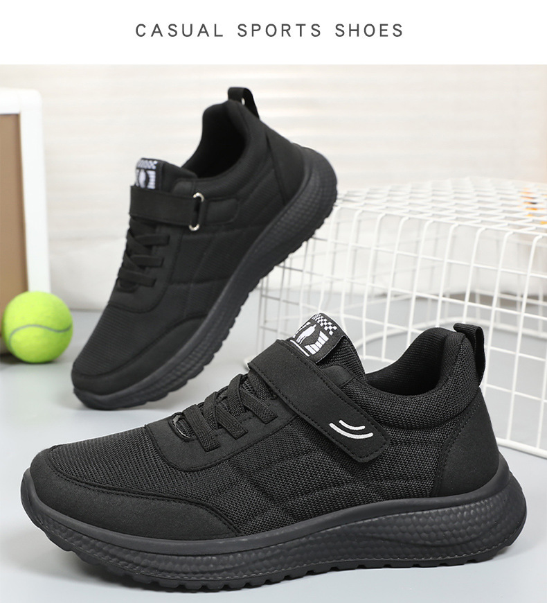 法米姿 秋季新款魔术贴情侣休闲鞋时尚百搭简约运动健步鞋