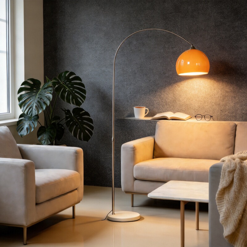 Led Modern Minimalist Fishing Floor Lamp for Living Room, Sofa, Study, Nordic Style Indoor Adjustable Floor Lamp