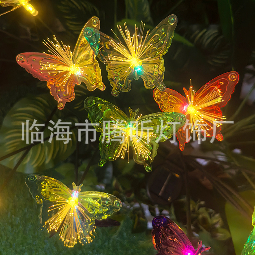 Luz de árbol LED rosa fruta ciruela color mariposa luz de abedul azul pálido hoja de arce huevo de oliva