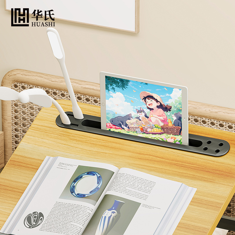 7段階調節可能なベッドリフトテーブル、折りたたみパソコンテーブル、寮怠惰なテーブル、小さなテーブル、読書テーブル|undefined