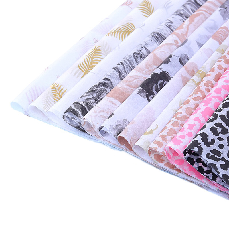 Leopardo mármol rosa patrón pera papel 20 piezas copia papel ropa zapatos a prueba de humedad papel de forro
