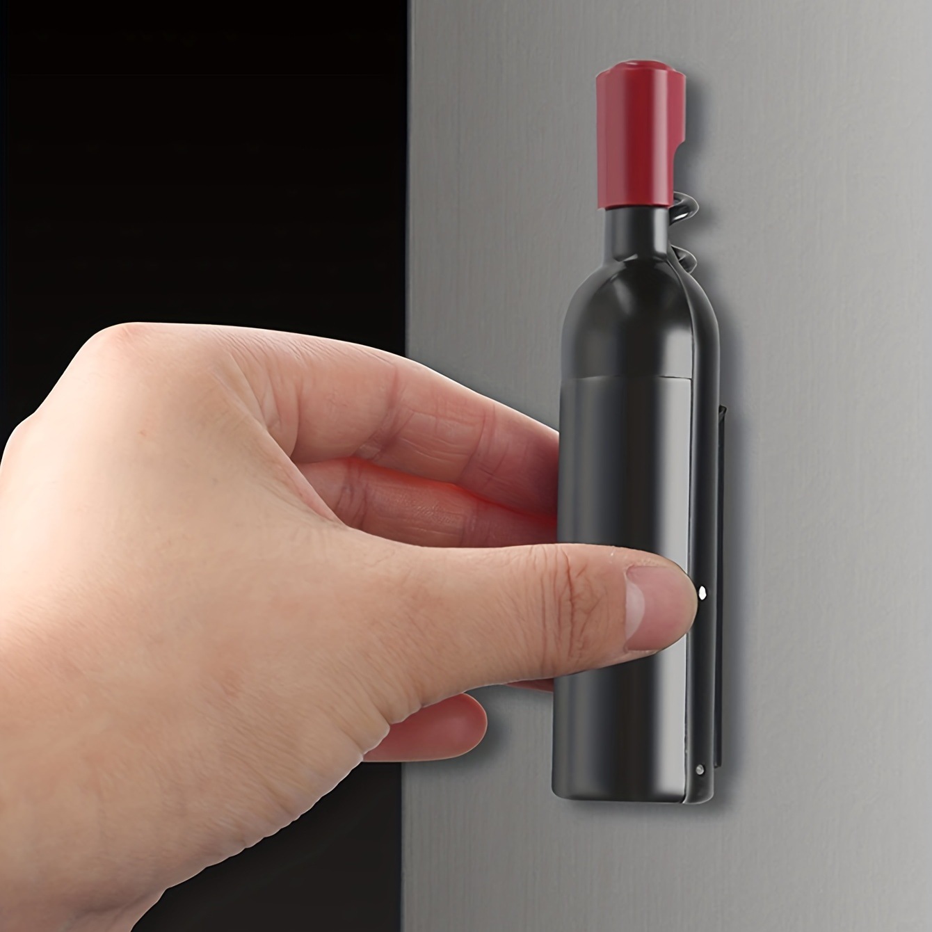 Portátil y duradero vino y abrazadera de botellas de champán corcho puerta herramienta de apertura para acampar y picnic