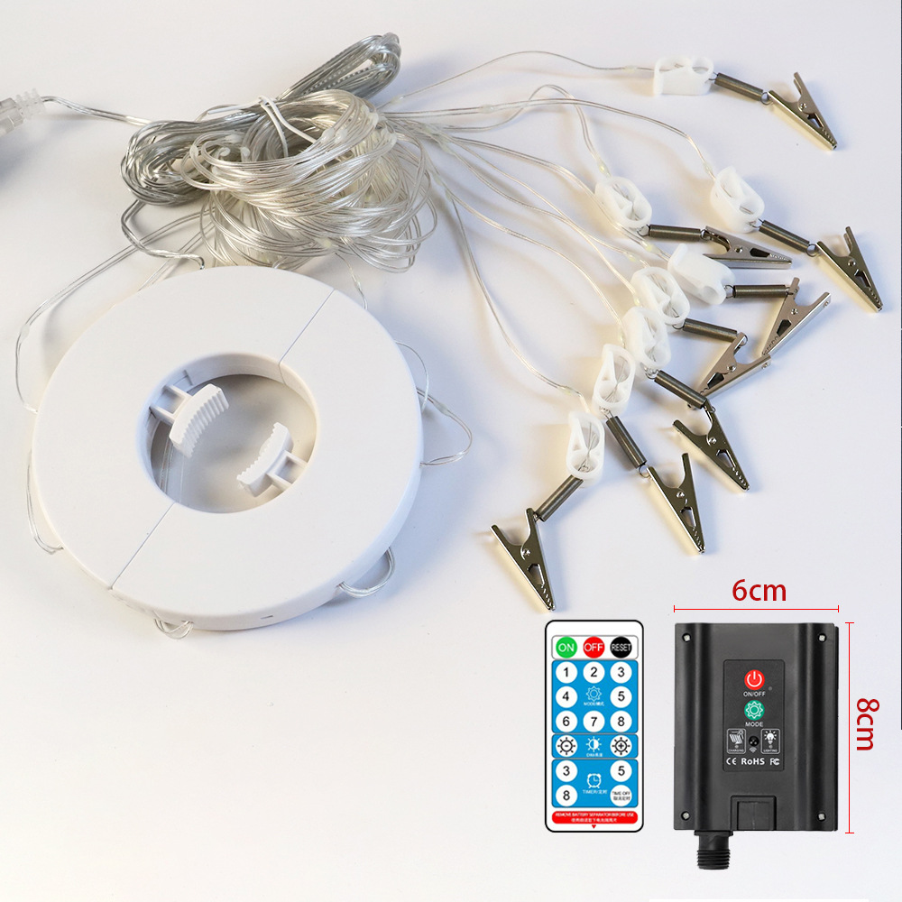 Control Remoto + panel grande energía solar 104LED