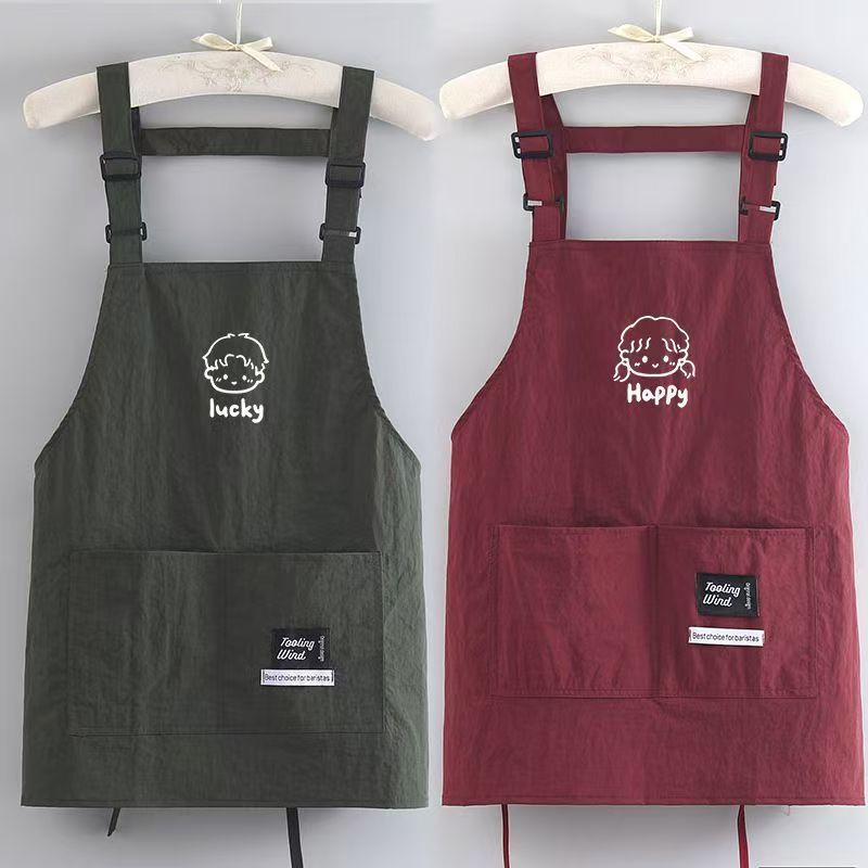 新型エプロン家庭用厨房工装腰を囲んで飲食専用の成人防水料理作業服を印刷してカスタマイズした|undefined