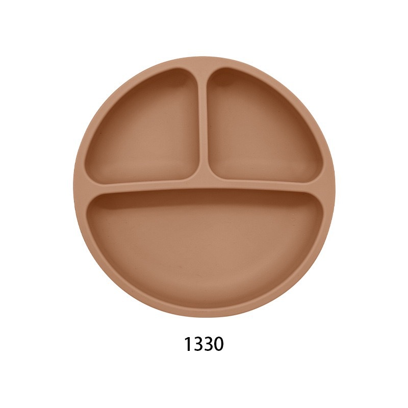 흡착판 없는 스마일 3칸 식판 오렌지 핑크
