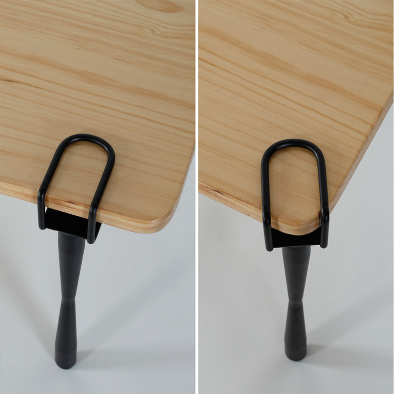 펀치없는 테이블 다리 지원 티 테이블 삼각대 지원 스탠드 DIY 책상 컴퓨터 책상 창조적 인 분리 가능한 F-클립