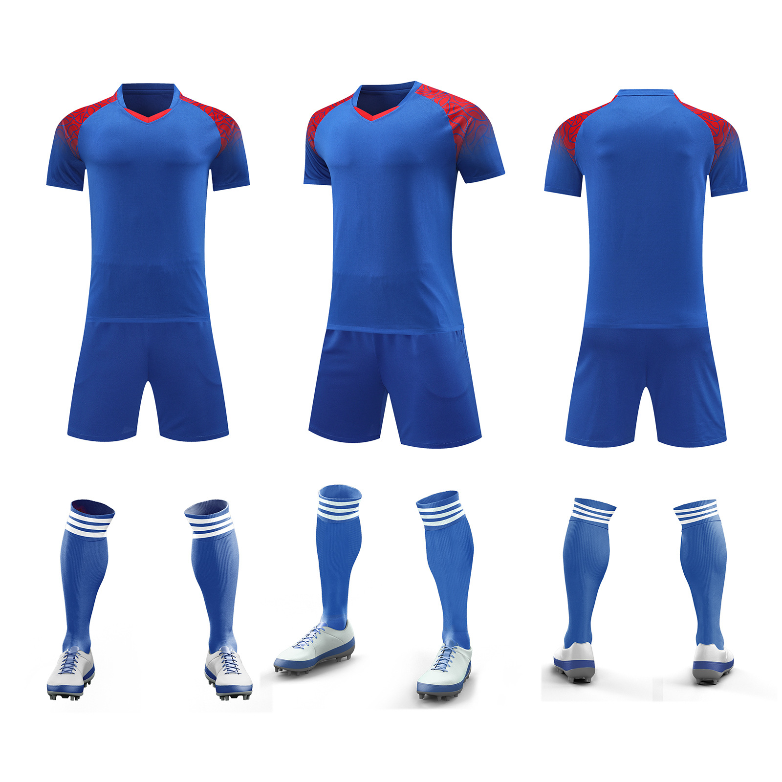 Ropa de entrenamiento de fútbol verano nuevo estudiante adulto ropa de correr al aire libre casual juego de secado rápido ropa de equipo número de impresión ropa de clase
