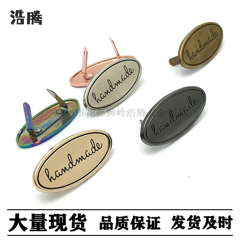 Багажная фурнитура ручной работы с маркировкой доставки, литье под давлением из цинкового сплава, передняя декоративная табличка с торговой маркой денье в наличии