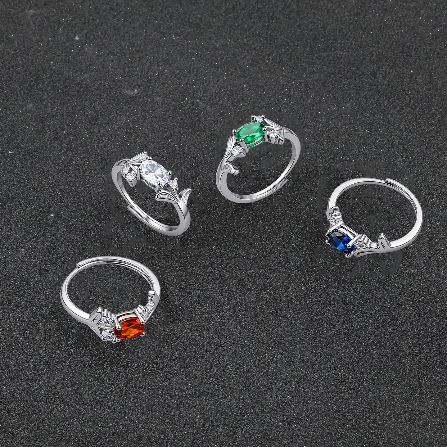 Vibranter Edelsteinring Für Damen Im Europäischen Minimalstil_voghion.com