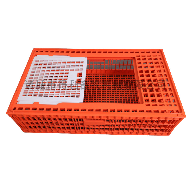 得利畜牧供应成鸡运输笼 加厚塑料鸡笼子 家禽周转箱 结实耐用