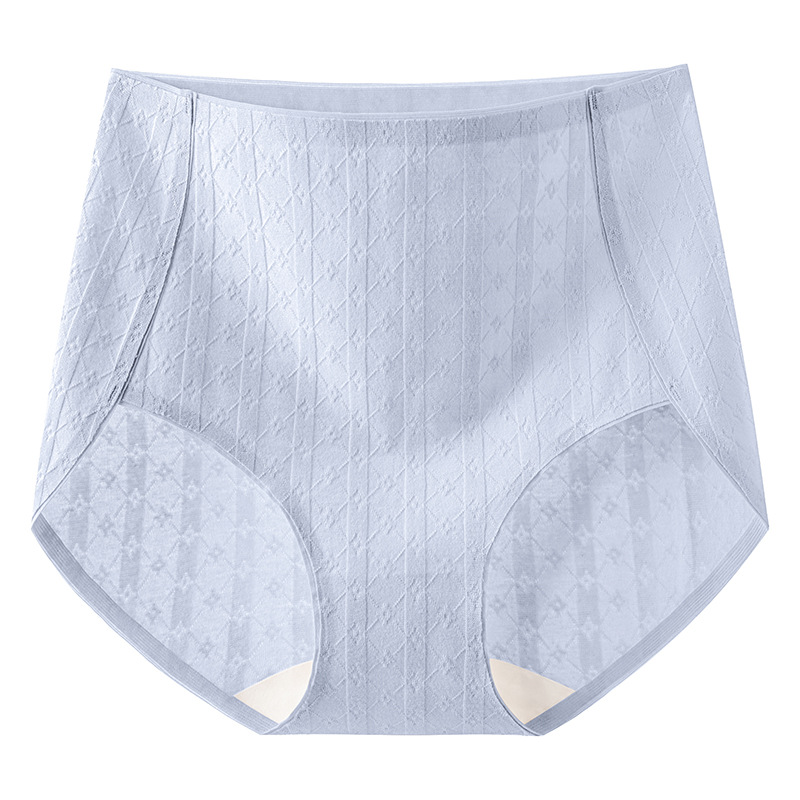 Sin costuras entrepierna antibacteriana de algodón puro 2024 nuevo otoño e invierno de gran tamaño cintura alta abdomen agradable para la piel transpirable ropa interior de cintura alta para niñas