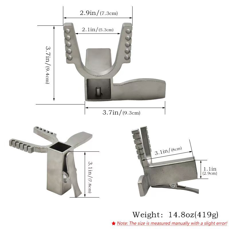 Stainless Steel Slingshot with Rubber Band and Foot Pedal