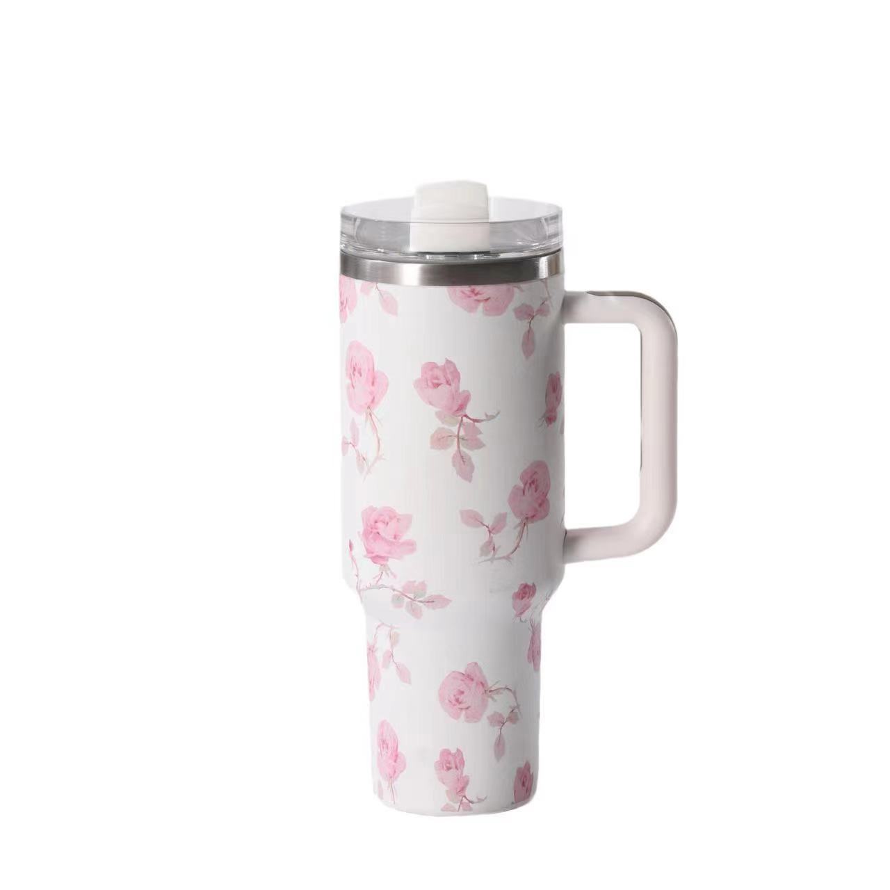 925g Weight Thermos Cup Kitchen and drinking utensils 1 Piece Quantity Daily Occasion 201 Stainless Steel, 304 Stainless Steel Material Flower Pattern Casual Style Casual Flower 201 Stainless Steel 304 Stainless Steel Thermos Cup 1 Piece 8