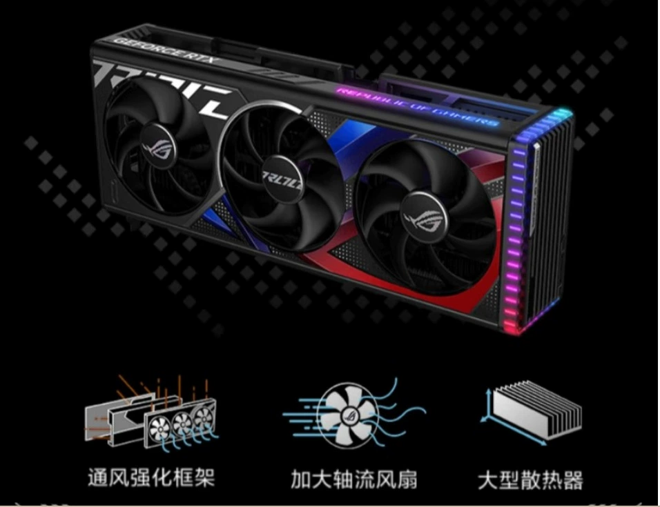 适用于华硕 TUF 电子竞技 代理/极客 游戏显卡 ROG-RTX4060TI-O8G Raptor