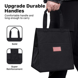 Outdoor Picnic Insulation Bag, Camping Style Lunch Bag, Picnic Bag, Satchel Thickeneded Aluminum Film Picnic Bag, Thickeneded Lunch Bag