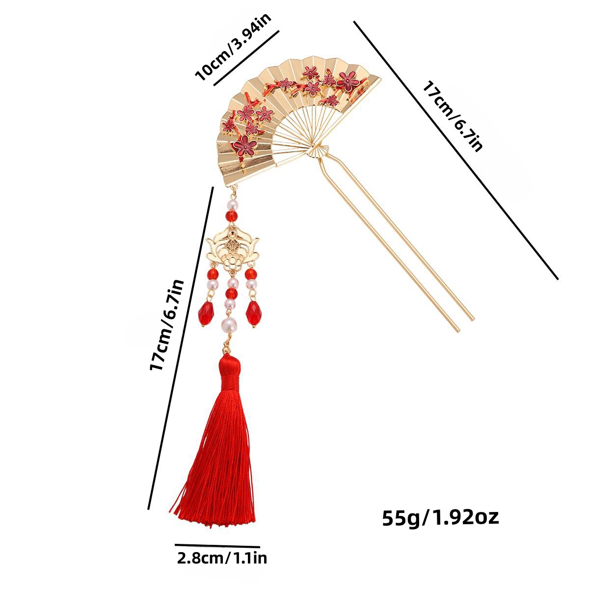 Chinos Xiuhe boda mini ventilador de metal pinzas de cabello antiguo cheongsam accesorios de boda props de mano