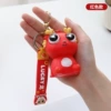 8 cm explosive dragon red [cartoon keychain] OPP bag installation