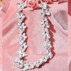 Wedding dress, zirconium, elite accessory, evening dress, necklace and earrings, set, European style