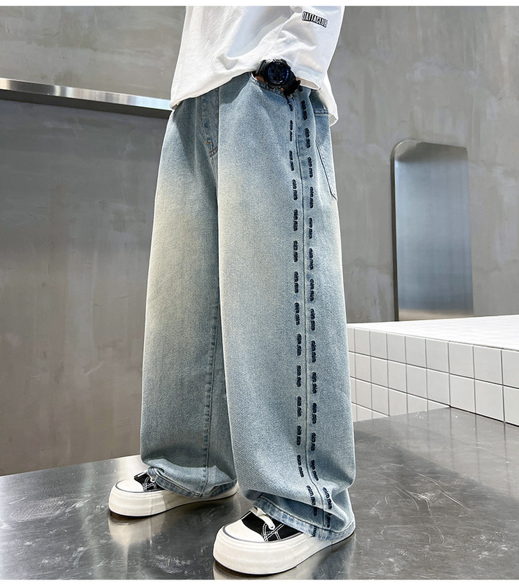 Hellblaue Jeans Für Mädchen Im Europäischen Und Amerikanischen Stil_voghion.com