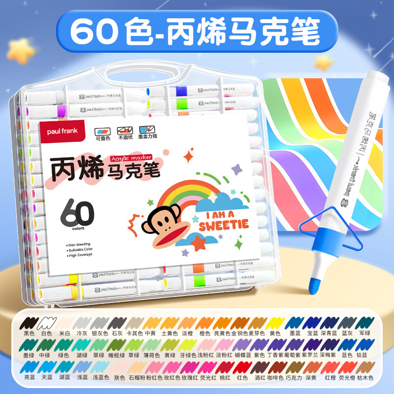 Auténtica boca grande pinza de pinza de vinilo pinza de pintura pinza de pintura para niños estudiantes impermeable secado rápido no es fácil de descolorar