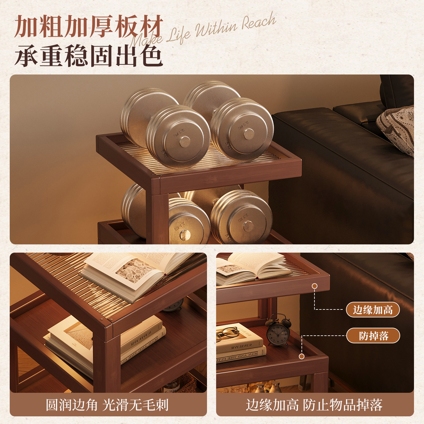 Sofá de la sala de estar esquina creativa moderna y simple móvil esquina de dormitorio nórdica mesilla pequeña mesilla de té