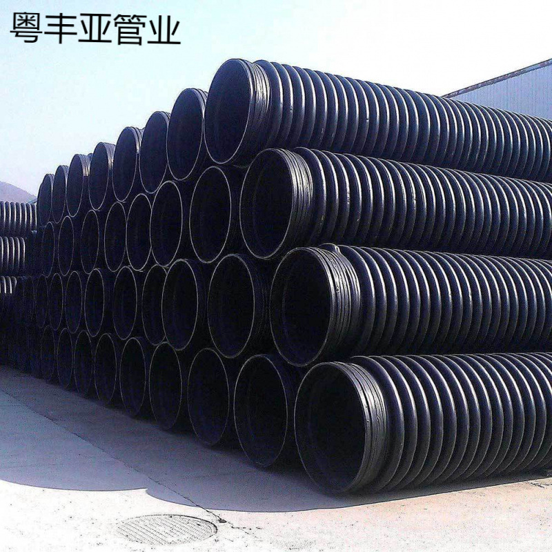 克拉管hdpe排污管 增强缠绕管 高密度聚乙烯缠绕结构壁管厂家直销