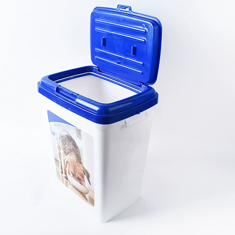 Оптовая печать 5 кг флип-герметичное влагостойкое ведро для хранения зерна для домашних животных ведро для зерна для собак ведро для кошачьего зерна 10 кг Товары для домашних животных