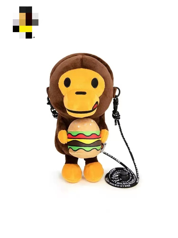 Japón marca de moda bapex Milo mono niño hombro oblicuo bolso para teléfonos móviles bolso para teléfonos móviles camuflado cartón calle