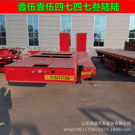 中航鸿盛牌液压爬梯拖车 12.5米液压爬梯半挂车 产品图片