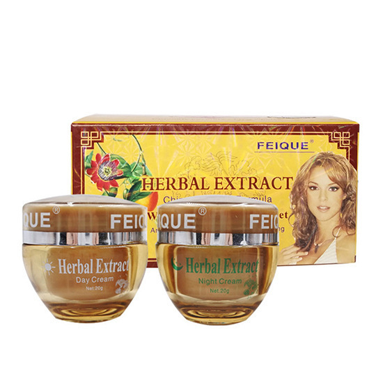 Comercio exterior Flying Bird cara crema brillo blanco decoloración impresión brillo blanco color de la piel decoloración melanina crema dos en uno