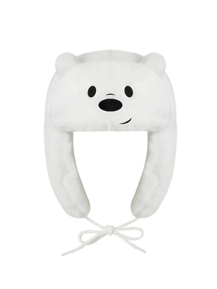 Inventario transfronterizo otoño y invierno nuevo gorro de dibujos animados engrosado para hombres y mujeres lindos gorro de protección de oídos caliente gorro de pelusa fría gorra