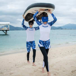 2025爆款潜水服分体长袖长裤游泳衣速干情侣男女水母衣浮潜服泳衣