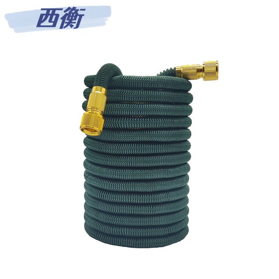 3x Telescopic Water Pipe Household High Pressure Car Wash Water Gun Magic Garden Hose Gardening Watering Garden Water Pipe Army Green