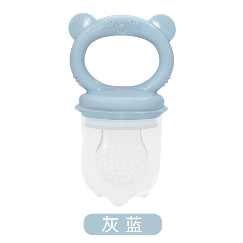 Bite le frutas y verduras le bebés y bebés bolsas de malla de silicona alimentador de bebés chupeta súper suave goma de dientes suplementos de frutas