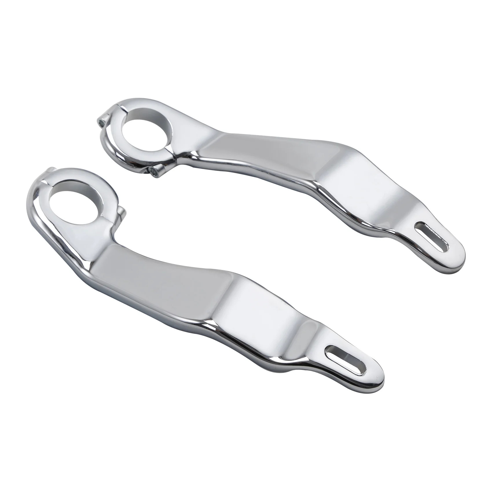 Applicable to Harley Highway Gliding Double Lights Gliding CVO Front Bars Hood Connecting Bracket Hood Bracket