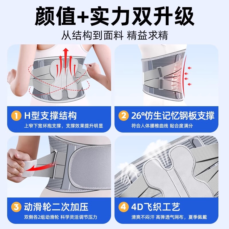 卓晨医療用ベルト、腰椎椎間板ヘルニア、腰椎椎骨緊張、腰部筋肉痛、腰椎サポート、専用腰椎サポート|undefined