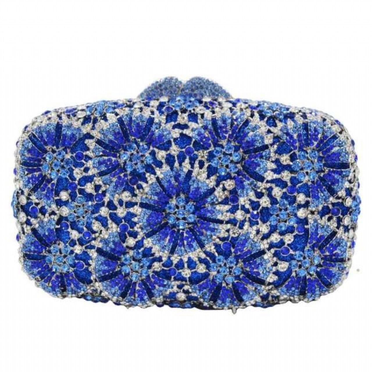 Túi clutch nữ đính kim cương hoa văn bồ công anh chạm rỗng dự tiệc — Vàng kim AB