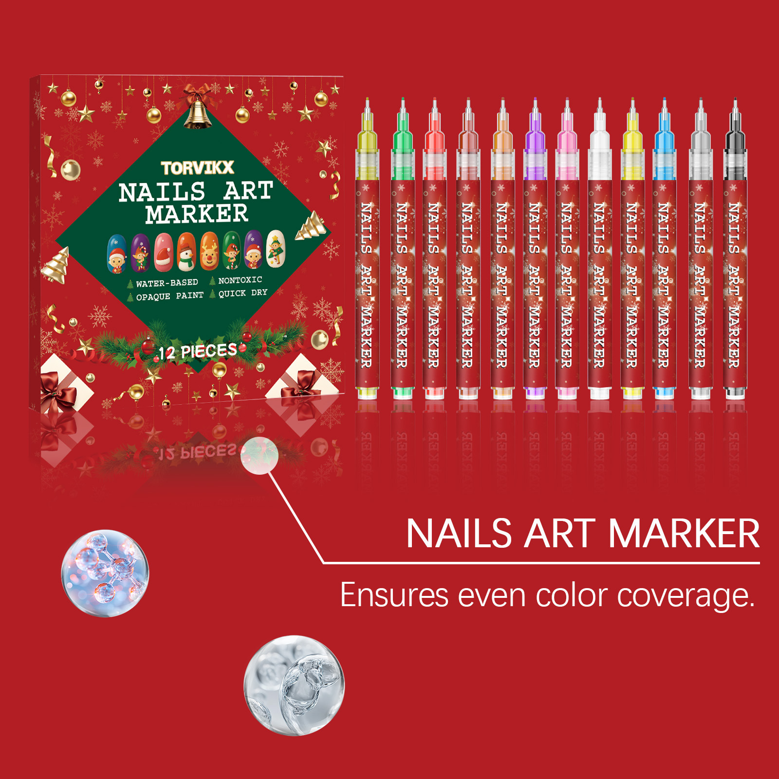Christmas Nail Art Graffiti Pen For Precise Detail And Design_voghion.com