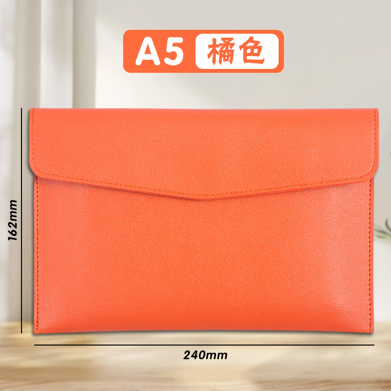 A5-오렌지 나파 패턴-파일백