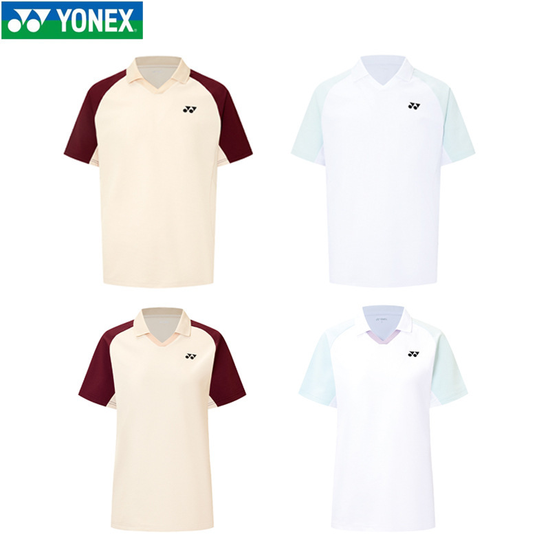 Yonex Badminton Clothing Yy Men's and Women's T-Shirt Sportswear Tops Short-Sleeved 1153425Tcr/2153425Tcr