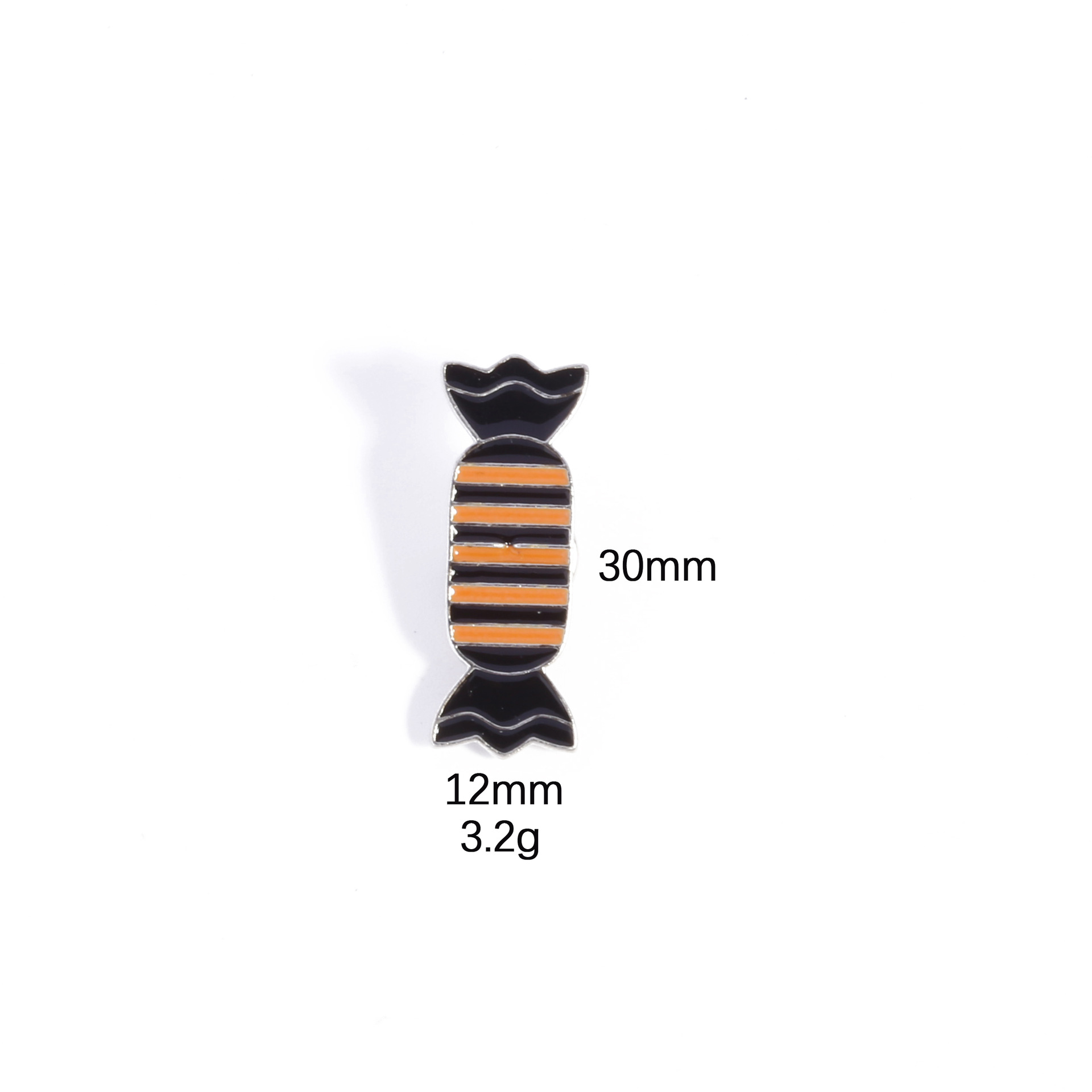 13g Weight Brooches Classification Party, Festival Occasion Zinc alloy Material Halloween Festival Pumpkin, Candy Pattern Unisex Gender Enamel Design Funny, IG Style Style Funny IG Style Pin Pumpkin Candy Zinc Alloy Enamel Unisex Brooches 7