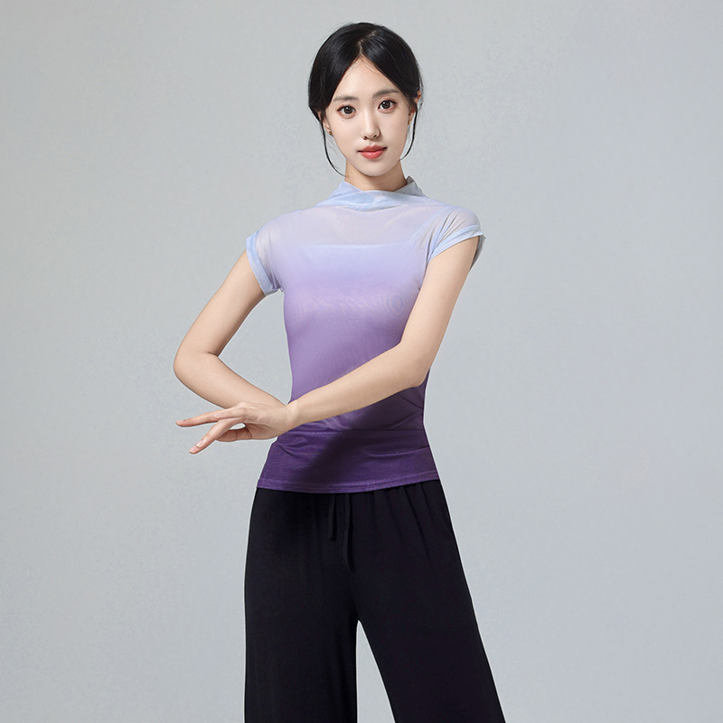 Body Dance Practice Clothes Top Women's Modern Dance Clothes Classical Dance suit Black Professional Chinese Dance Training Clothes