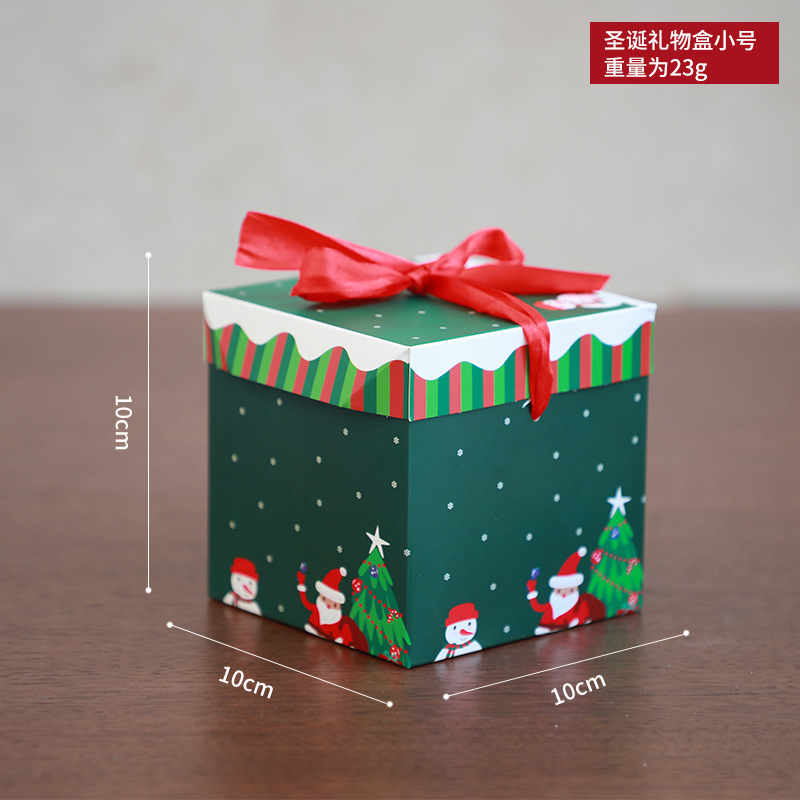 Navidad regalo embalaje caja de regalo decoración escena diseño suministros Nochebuena caja de dulces niños adultos