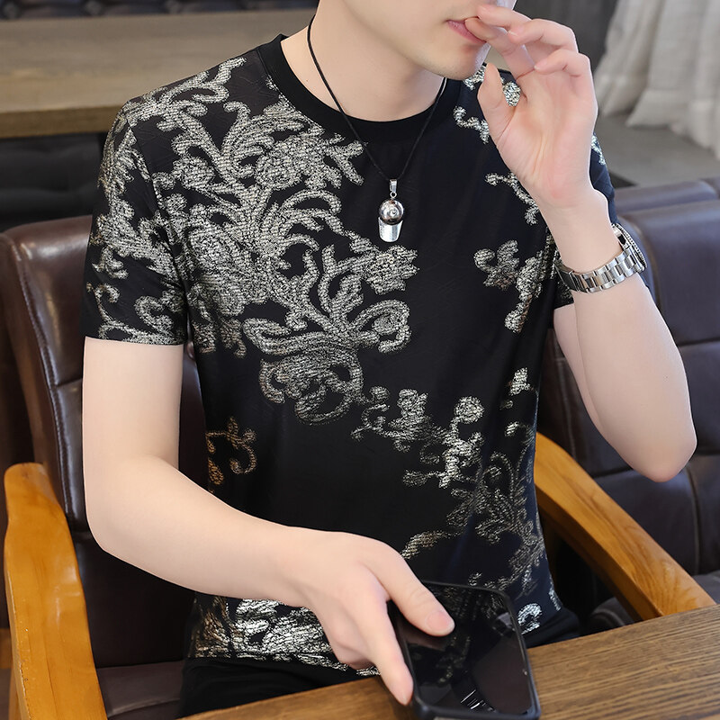 AD家9902235 夏季新款圆领短袖T恤男休闲百搭【文件4.11】