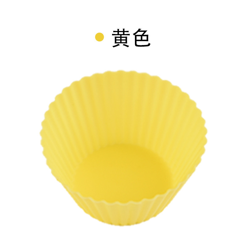 スポット食品グレードのシリコーンケーキ型マルチカラー高温耐性マフィンカップ型再利用可能なビスケット型抜き|undefined